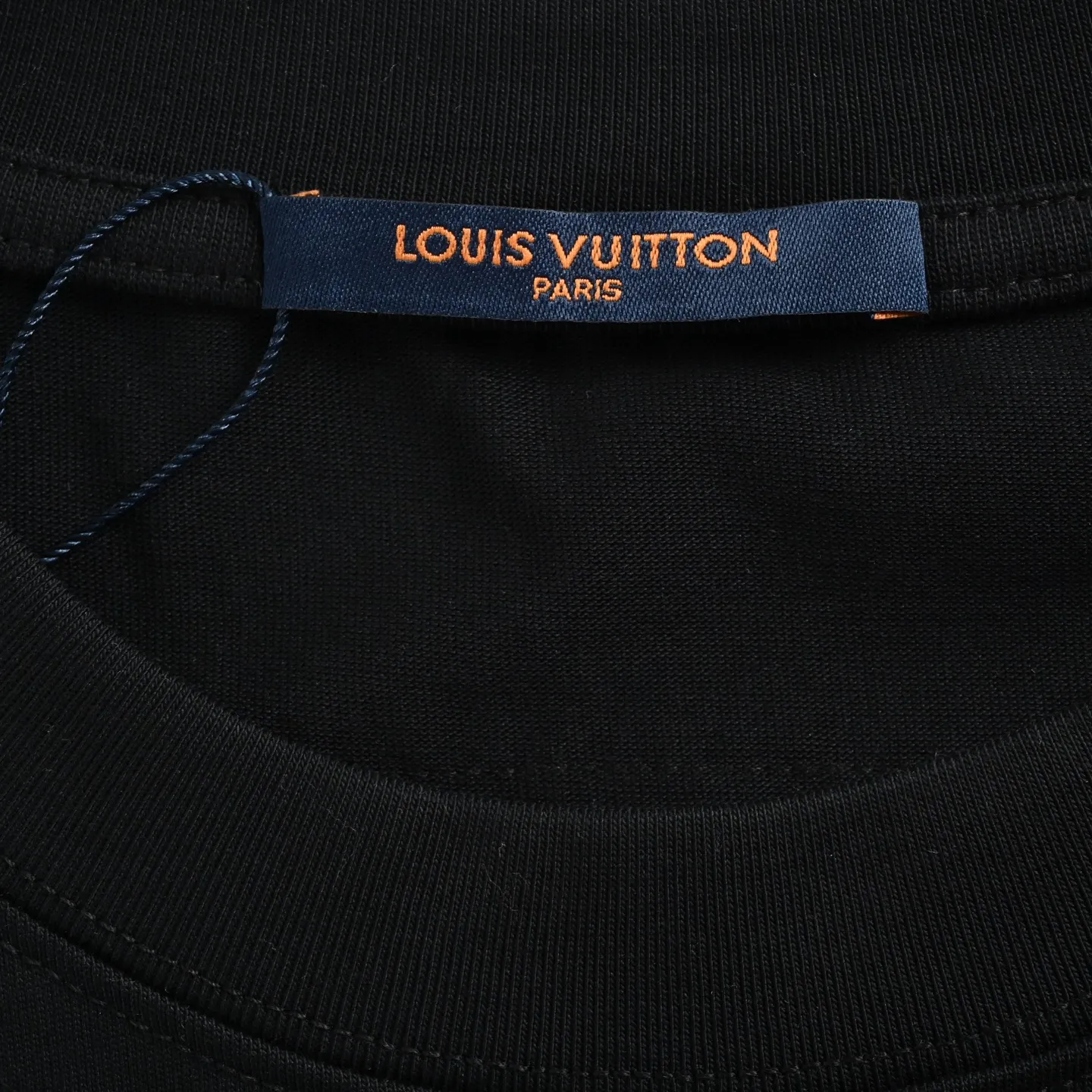 Louis Vuitton/Louis Vuitton 26ss wave pattern color block presbyopic embroidered short sleeves